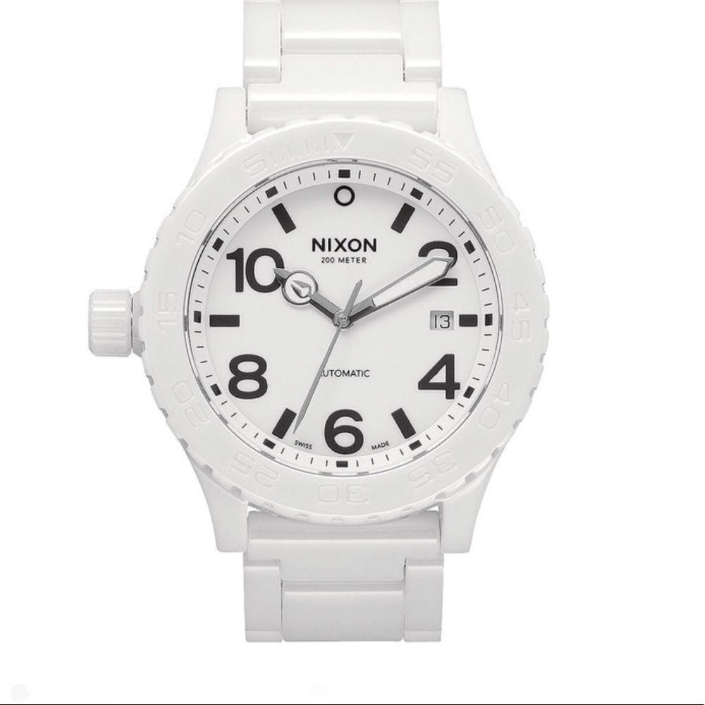 Nixon white automatic 42-20 SWISS AUTOMATIC